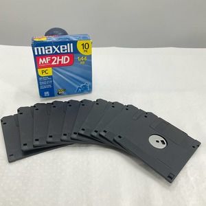 Maxell 3.5 HD 1.44MB Pre-Formatted MF2HD 10-Pack